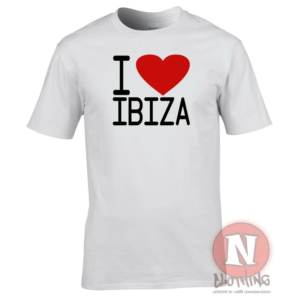 I Love Ibiza TShirt Club Party Edm Dj House Rave Music Retro Cool Festival Tee