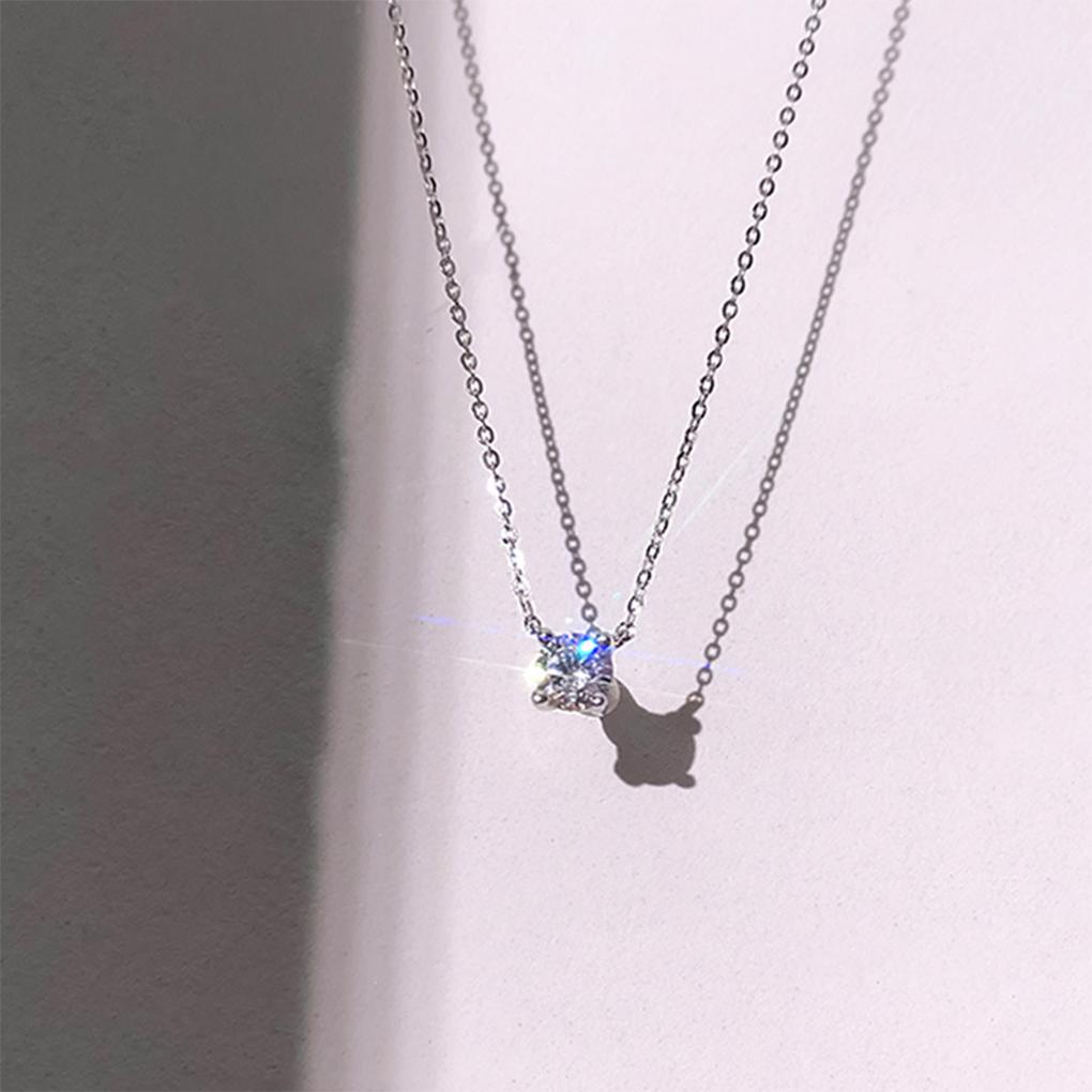 Necklace Chains Trendy Jewelry with Rhinestones Universal Gold Silver Hanging Pendants Choker Necklaces for Valentines Day