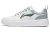Sycee Slip Resistant Cushioning Abrasion Resistant Low Top Skateboard Shoes Women's White Green AGCT340-2