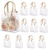 2pcs Holiday Gift Bags, Eco-Friendly Companion Candy Birthday Gift Bags, Anniversary Commemorative Bags, Frosted Tote Bags