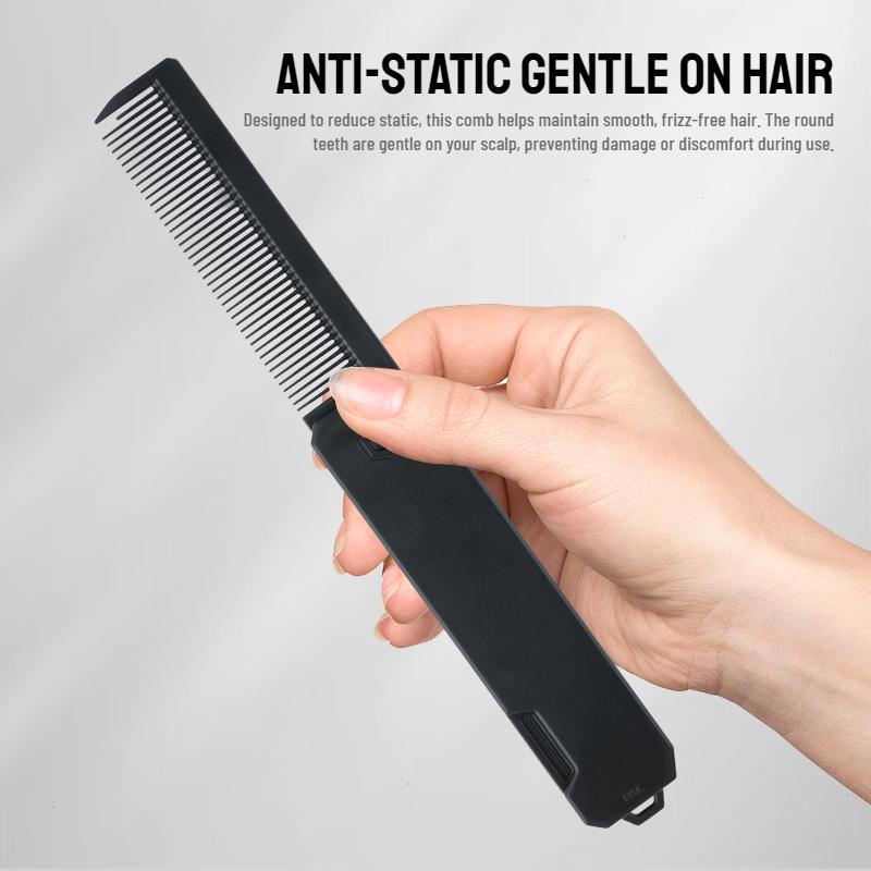 Mulitfunctional Folding Hair Comb Wide Tooth Oil Head Styling Beard Comb Hair Clipper Combs 1/2/3 In1 Portable Hairdressing Comb
