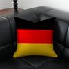 Honorary Proud GGermany Flag Black red yellow Cushion Cover Pillow Case Antidustmite Invisible zipper silky plush cushion