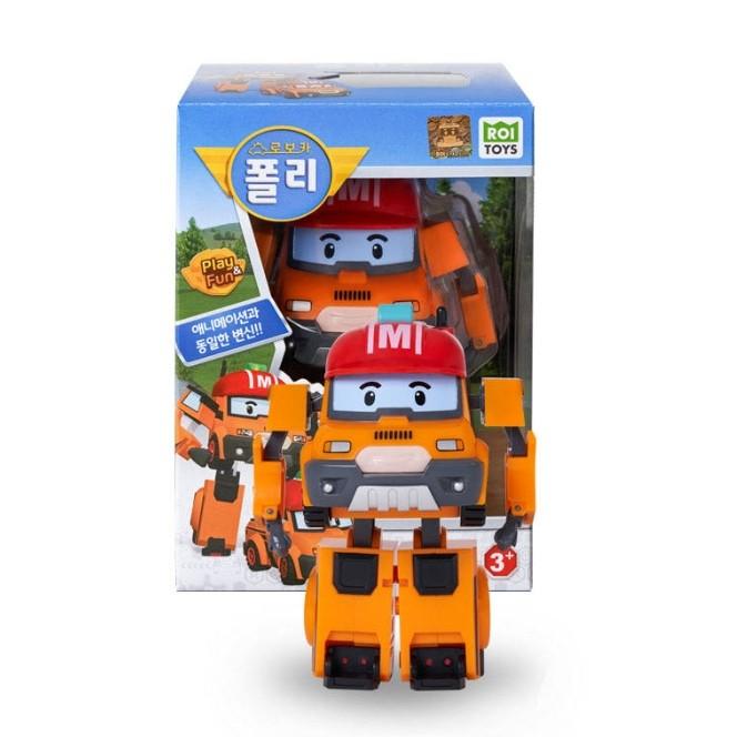 [Robocar Poli] Transformation Robot Deluxe Polly/Poacher/Mark/Helly/Bucky/Keaton/Droney/Sandy (4inch Size) Korean Toys
