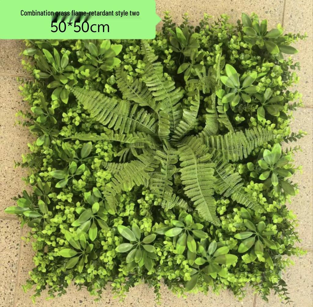 Flame-Retardant Green Wall: Anti-Aging Lawn Decoration for Malls & Backgrounds
