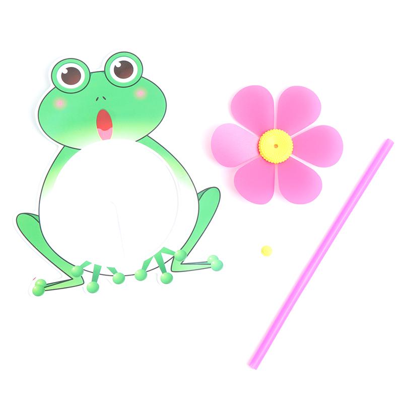 Lovely Cartoon Handmade Windmill Wind Spinner Kids Toys Yard Garden Decor