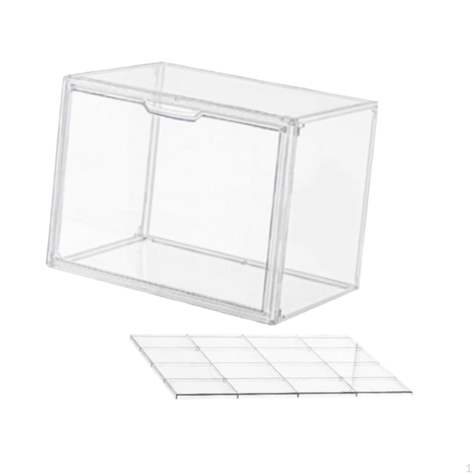 

Clear Shoe Organizer for Storing Large Collections Divider 36x27x22cm