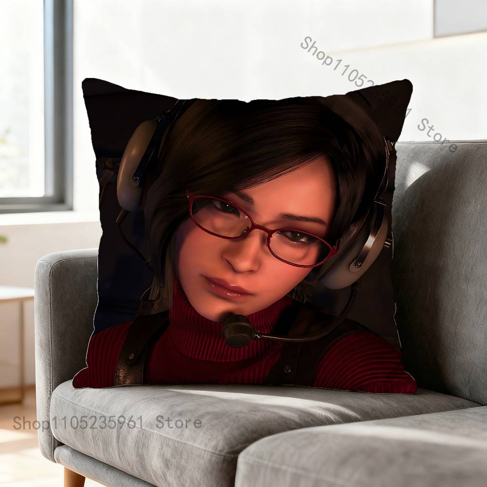 Ada Wong RResident EEvil 4 Pillow Cases for Bedroom Living Room Sofa Home Decor Polyester Cushion Cover with Zipper