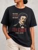 Herren- und Damen-Tim Curry Die Stimme Der Look Das Vermächtnis Porträt Druck Retro Vintage Fan Gedenk-Tribut Unisex 100% T-Shirt, S