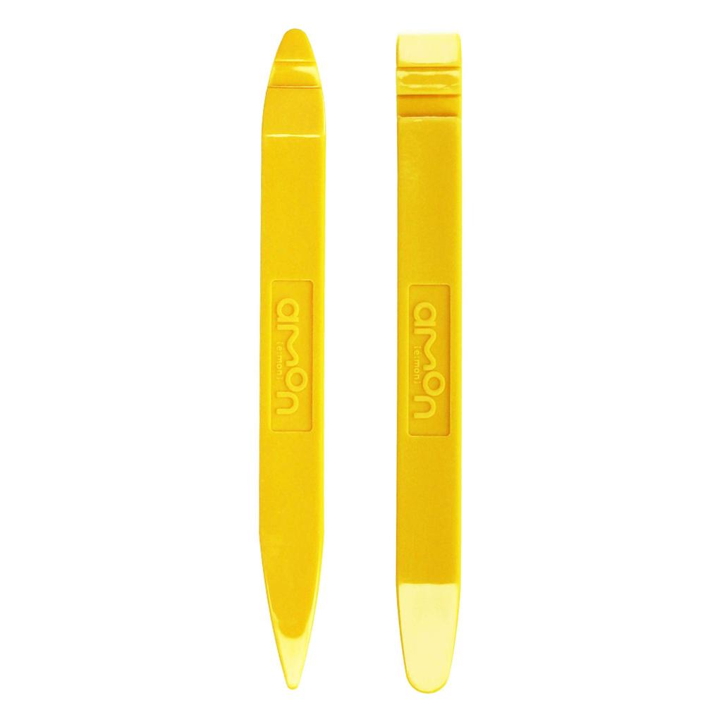 Amon panel remover, yellow plastic (set of 2), total length approx. 150 mm, width