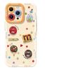 Polka dot M bean apple iphone17promax mobile phone case new 17 with lanyard 17pro cartoon Air soft case