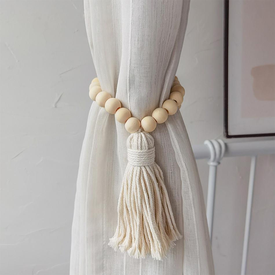 Cotton Thread Weaving Craft Curtain Pendant,Curtain Buckles, Bedroom Hangings,Curtain Accessories Home Decorations