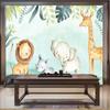 Photo Wallpaper 3D Cartoon Cute Elephant Children's Bedroom Background Wall Painting Eco-Friendly Plant Fiber Mural Wall Paper Home Decor