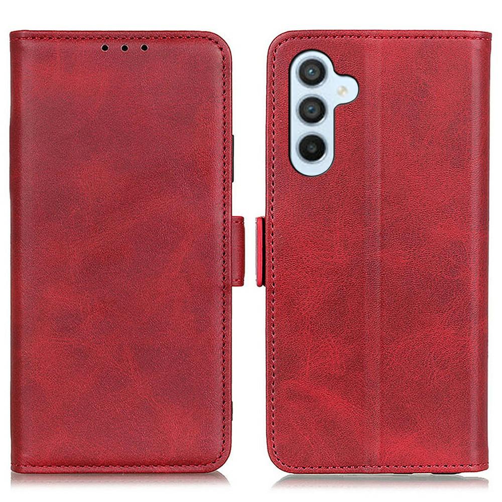 Etui ze stojakiem dla Samsunga Galaxy A26 5G, pokrowiec na telefon ze skóry PU o fakturze skóry bydlęcej