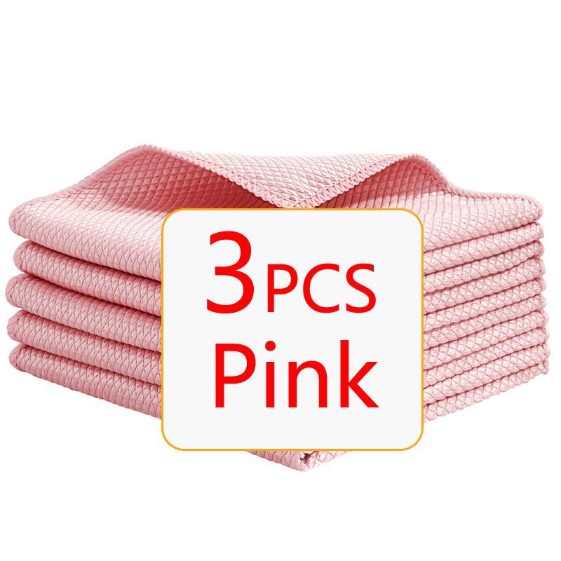 Nanoscale Microfiber Glass Cleaning Cloth Reusable Glass Window Mirror Streak-Free Towel for Home Kitchen Dish Wine Glass Clean