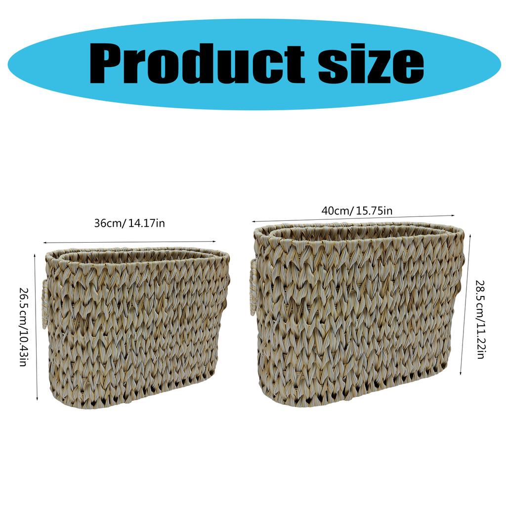 Wicker Toilet Paper Basket with Lid for Bathroom Storage Multipurpose Decorative Holder for Closet Elegant Styles