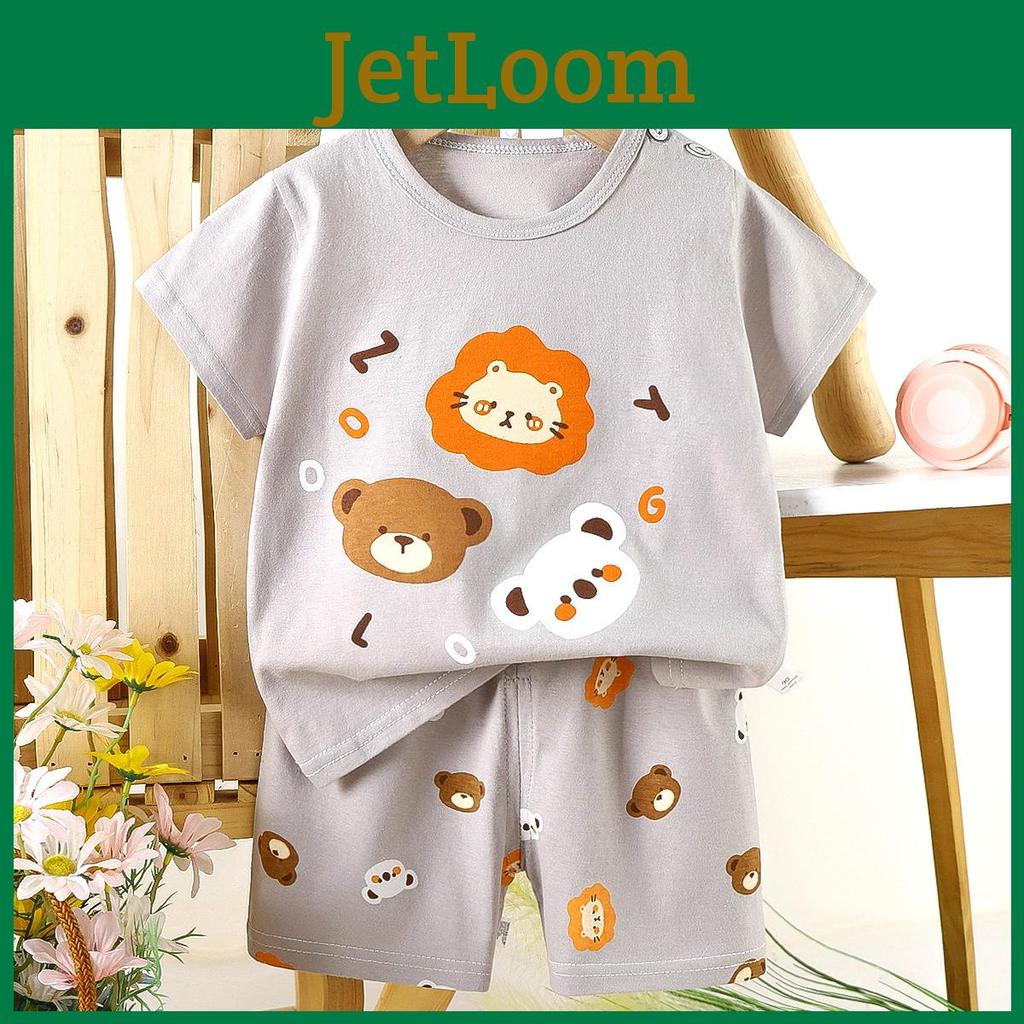 Childrens Summer Cotton Short Sleeve Tshirt And Shorts Set For Toddler Boys And Girls With Alphabet Pattern