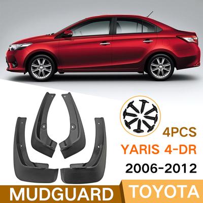 Mud Flaps For Toyota YARIS 4-Dr SEDAN 2006~2012 08-13 MudFlaps Front Rear Fender Car