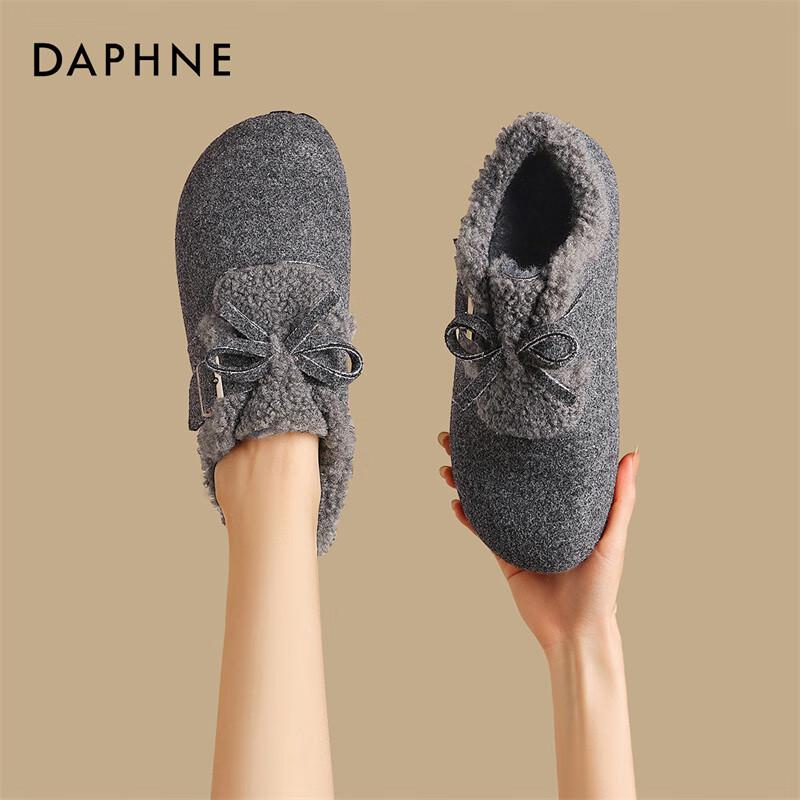 Daphne Women s Winter Plush-Lined Buckle Loafers EU 36