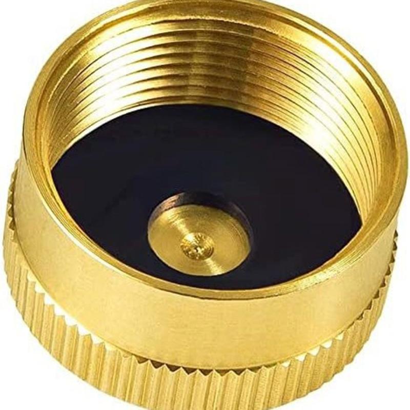 5pcs Solid Brass Bottle Lid Cylinder Protect Cover Tanks Cover Campings Stove Accessories