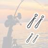 200pcs Fishing Quick Connectors 4 Size Per Box High Strength Stainless Steel Fast Change Clip for Lures Tackle System