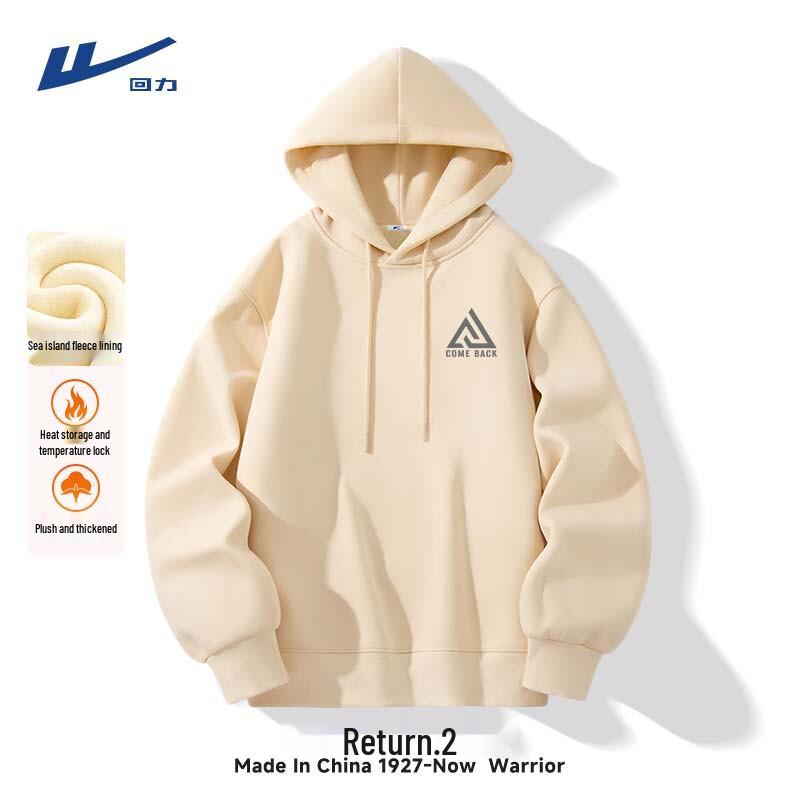 Warrior Men s Loose Fit Fleece Lined Hoodie L