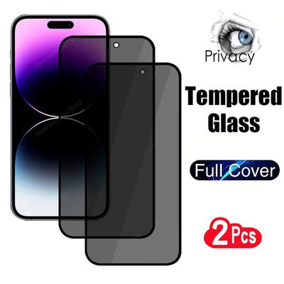 2PCS Privatsphäre Gehärtetes Glas Für iPhone 14 13 12 11 Pro X XS Max XR Anti-Spy Displayschutzfolien für iPhone 7 8 Plus SE Glas