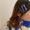 Gradient Color Cross Seamless Bangs Side Clip Sweet Girls Sweet Hairpin Broken Hair Clip Edge Clip Candy Color Headwear