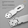 Stainless Steel Lock Buckle, Lock Plate Buckle, 90 Degree Thick Folding Anti-theft Door Buckle, Drawer Cabinet Door Padlock
