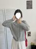 Sweet Lace V-Neck Women's Cardigan Sweater - 2026 Autumn/Winter Korean Style 3D Crochet Knit Outerwear