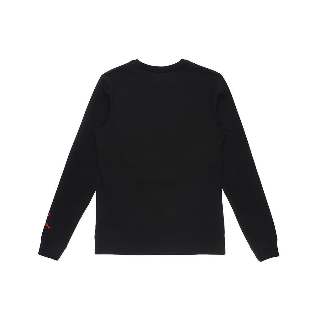 Jordan Holiday Casual Sports Crew Neck Letter Print Long Sleeve T-Shirt Men Tops Black DC9794-010