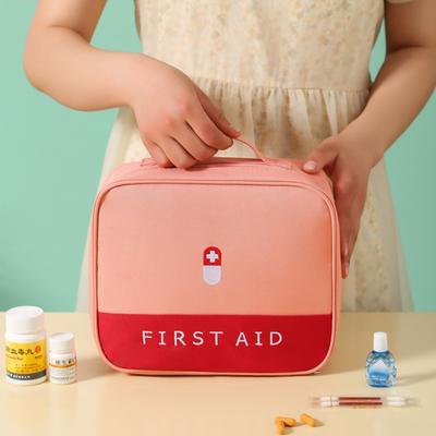 Platzsparende tragbare nützliche wasserdichte Erste-Hilfe-Kit Pill Organizer Tasche Notfall-Aufbewahrungstasche