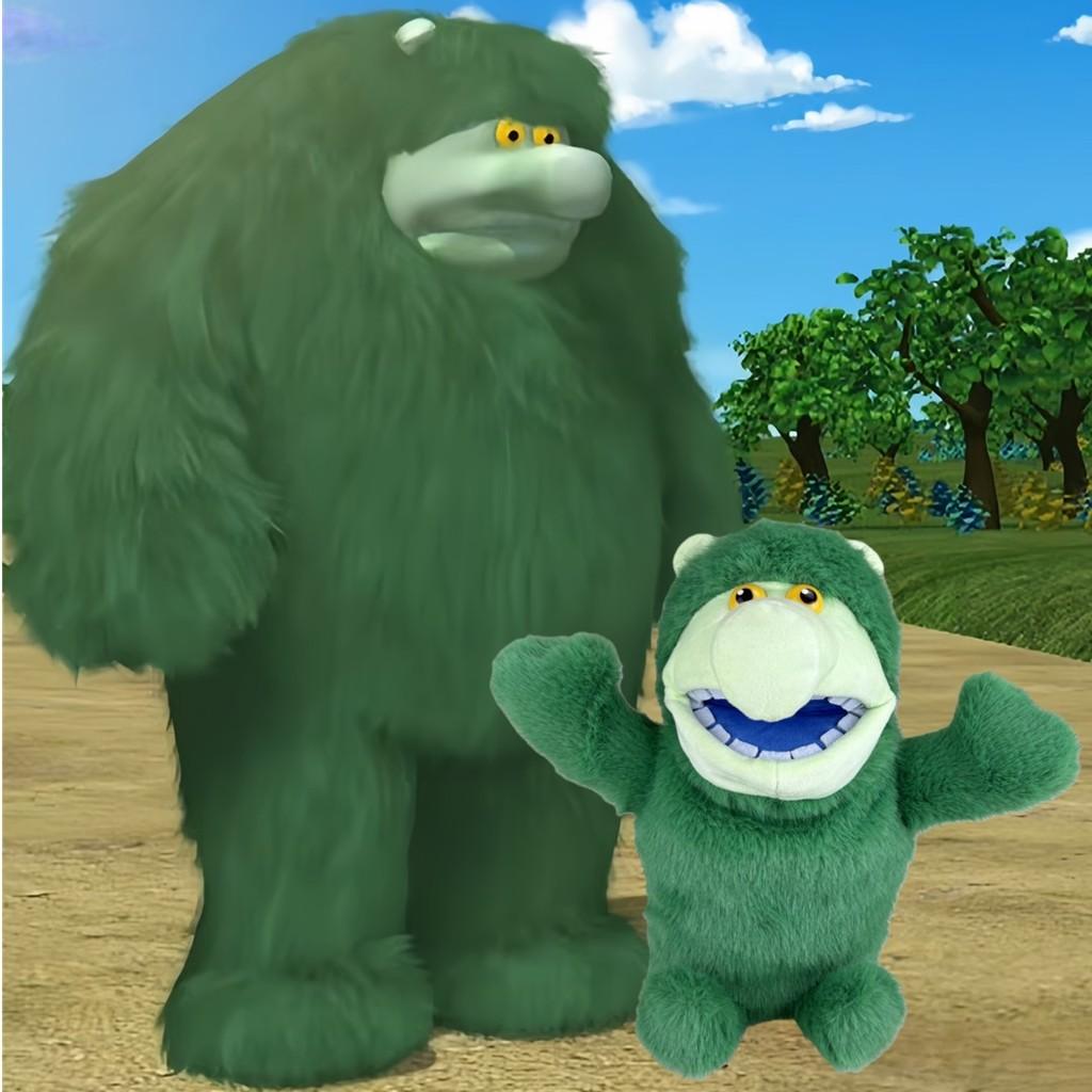 Big Muzzy Alien Plush Hand Puppet Toy For Early Childhood Learning And Reading