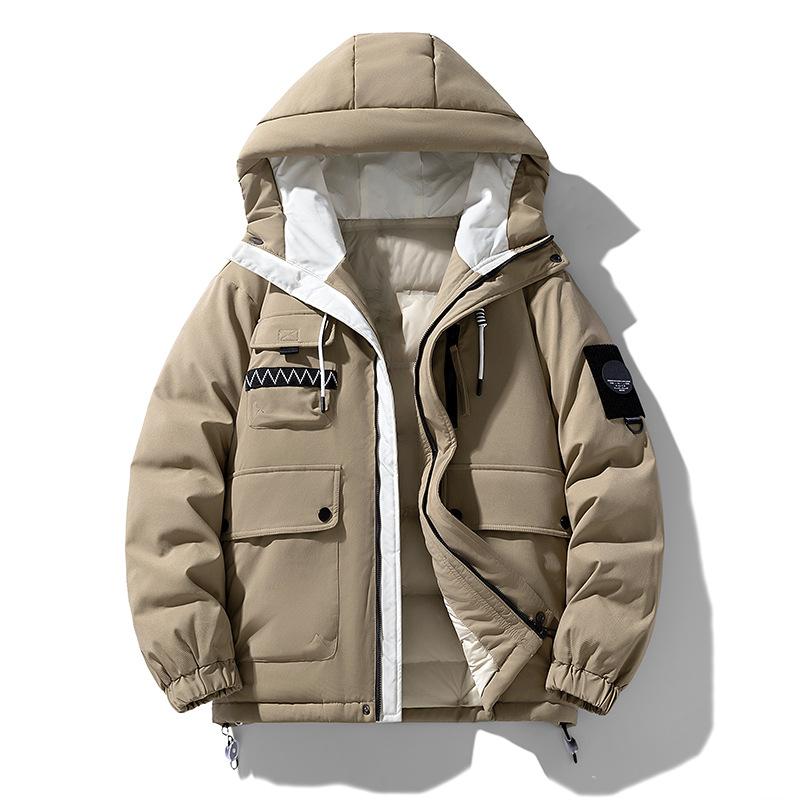 2025 Men's Daily Short  Jacket Fleece-Lined WindproofWarm thickened coat