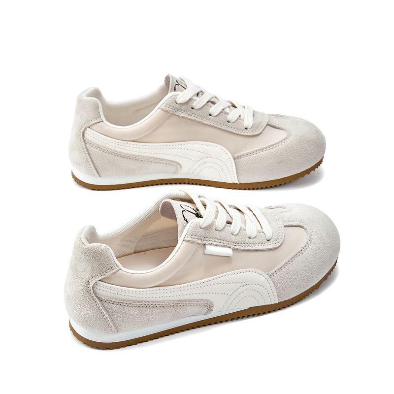 Korean Style Women's White Sneakers: Versatile, Soft Sole, Non-Slip, Comfortable Flat Trainers
