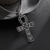 Collana Pendente Totem Ankh Occhio di Horus in Acciaio Inossidabile Antico Egizio Adatta per Uomini e Donne Amuleti alla Moda Regalo