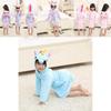 Unicorn Kids Unisex Bathrobe Girls Boys Hooded Pajamas Sleepwear Nightwear