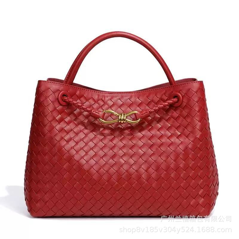 Nieuwe handgeweven tas grote capaciteit tote handtas modetrend veelzijdige enkele schouder messenger casual dames tas