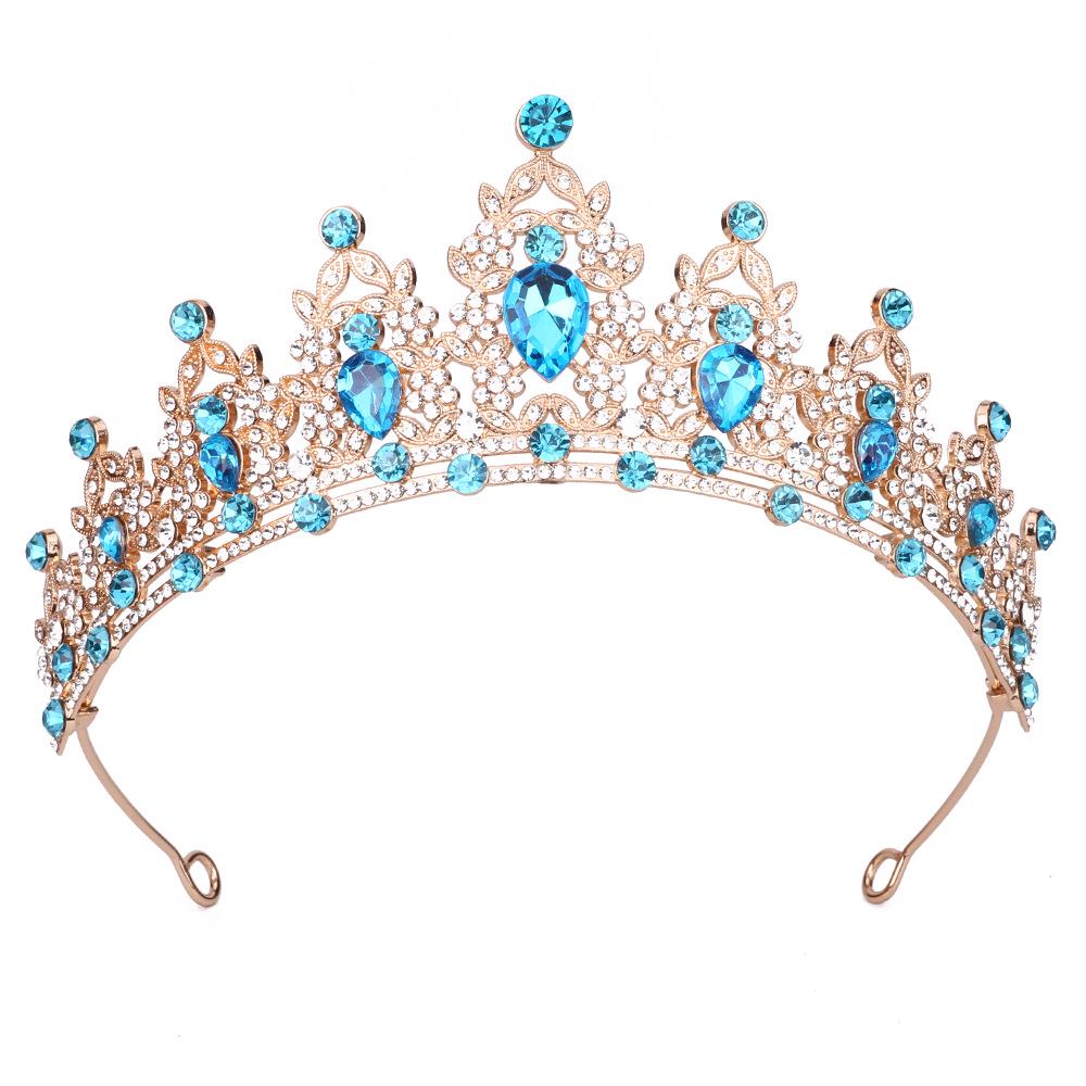 Königliche Kristall Barock Königin Krone Stirnband für Braut oder Geburtstag