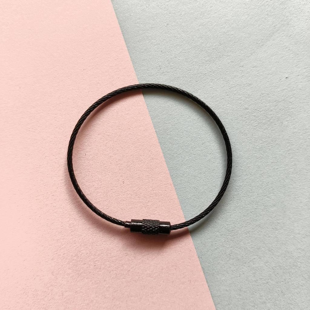 Rotating Metal Wire Rope Keyring Charm for DIY Bags