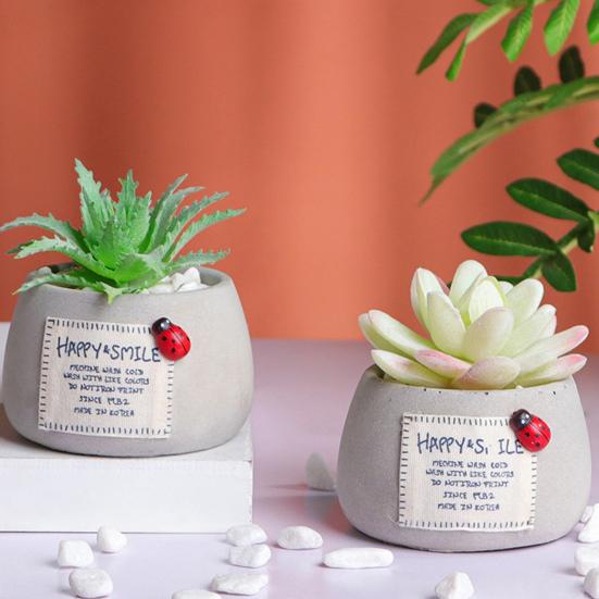 

Yousheng искусственные суккуленты бонсай реалистичные вечные мини цементные имитация горшечных растений для дома 1