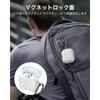 ESR AirPods 4 case 4th generation (2024) (USB-C) correspondence magnetic lid lock Complete fall prevention cover With carabiner Cloud series white