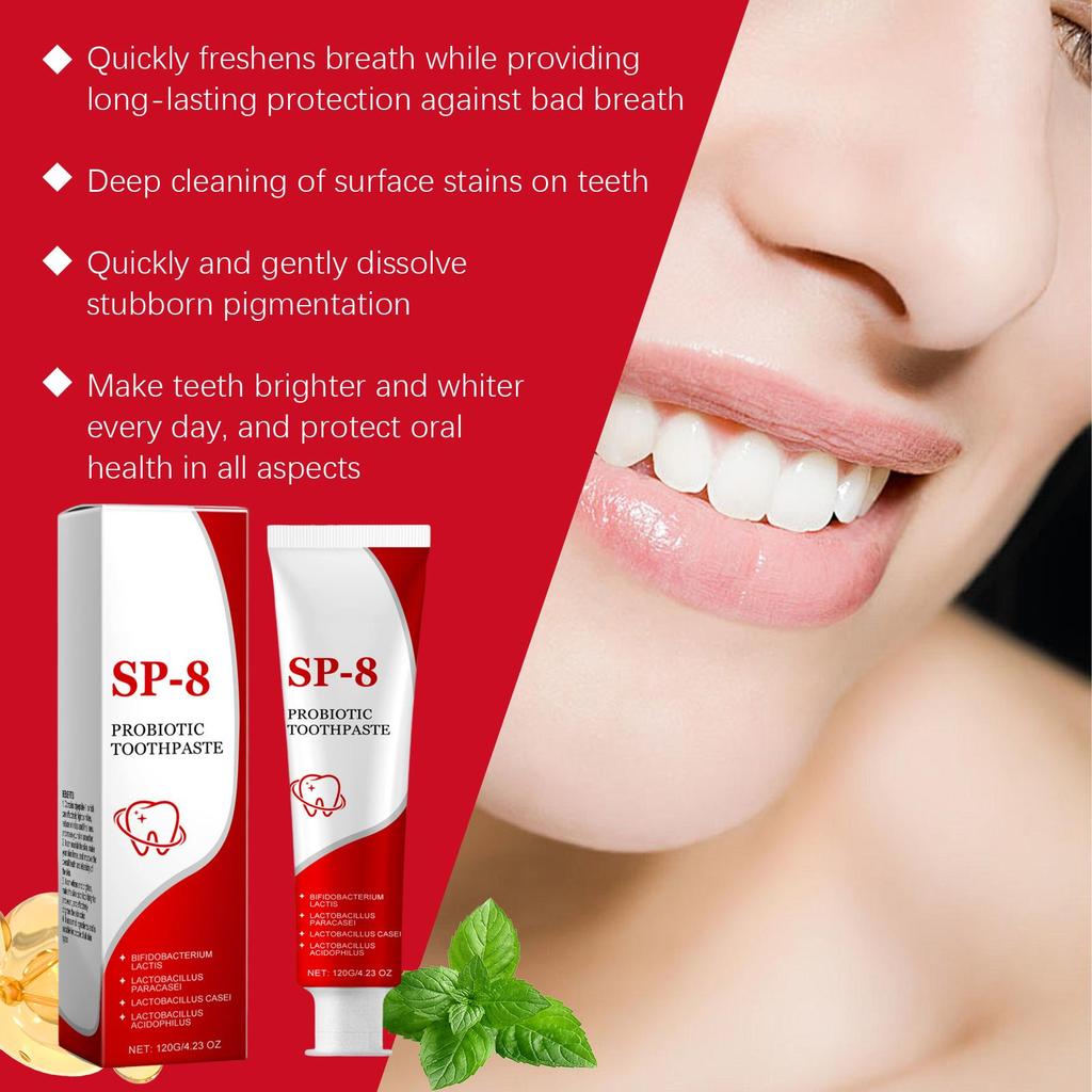 Oralhoe Mátová čisticí zubní pasta jemně čistí zuby od skvrn a žloutnutí, čistí a pečuje a zanechává dlouhotrvající svěží vůni.