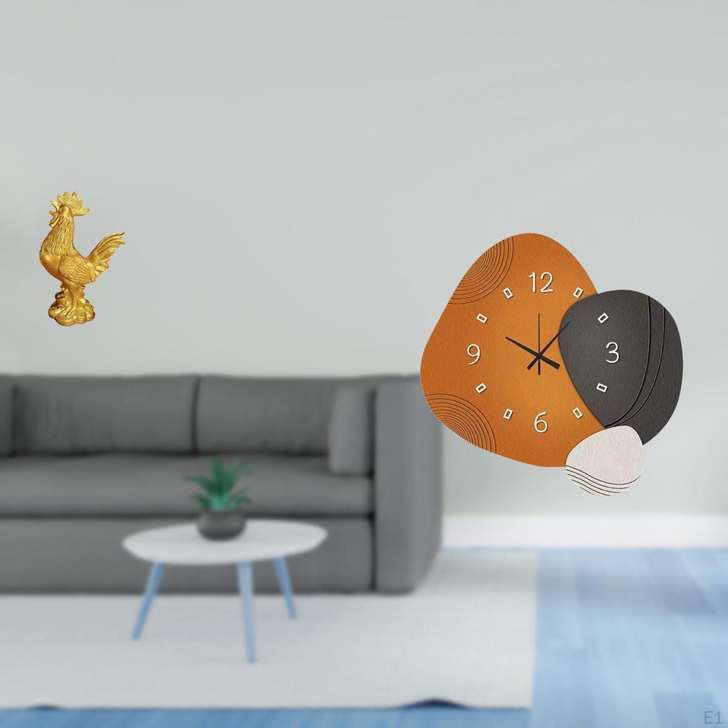 Feng Shui Sculpture And Modern Decorative Wall Clock Art for Home Bedroom Bathroom Restaurant