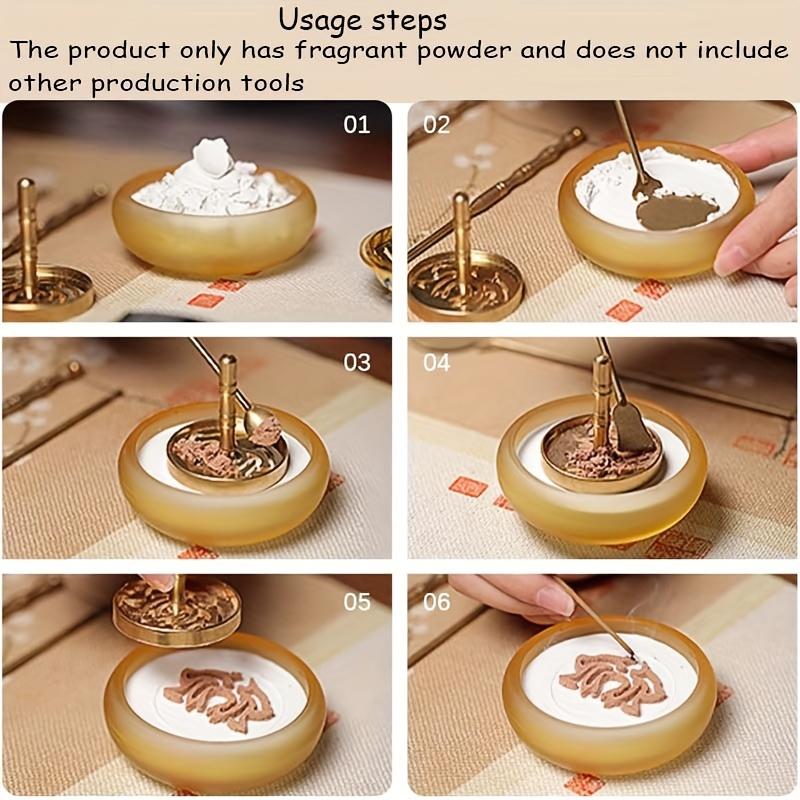 20G Přírodní Santalové Dřevo Práškové Kadidlo Prášek Kadidlo Věž Kadidlo Pečeť Vyrobeno Ručně Vůně Kadidla Buddha Kadidlo