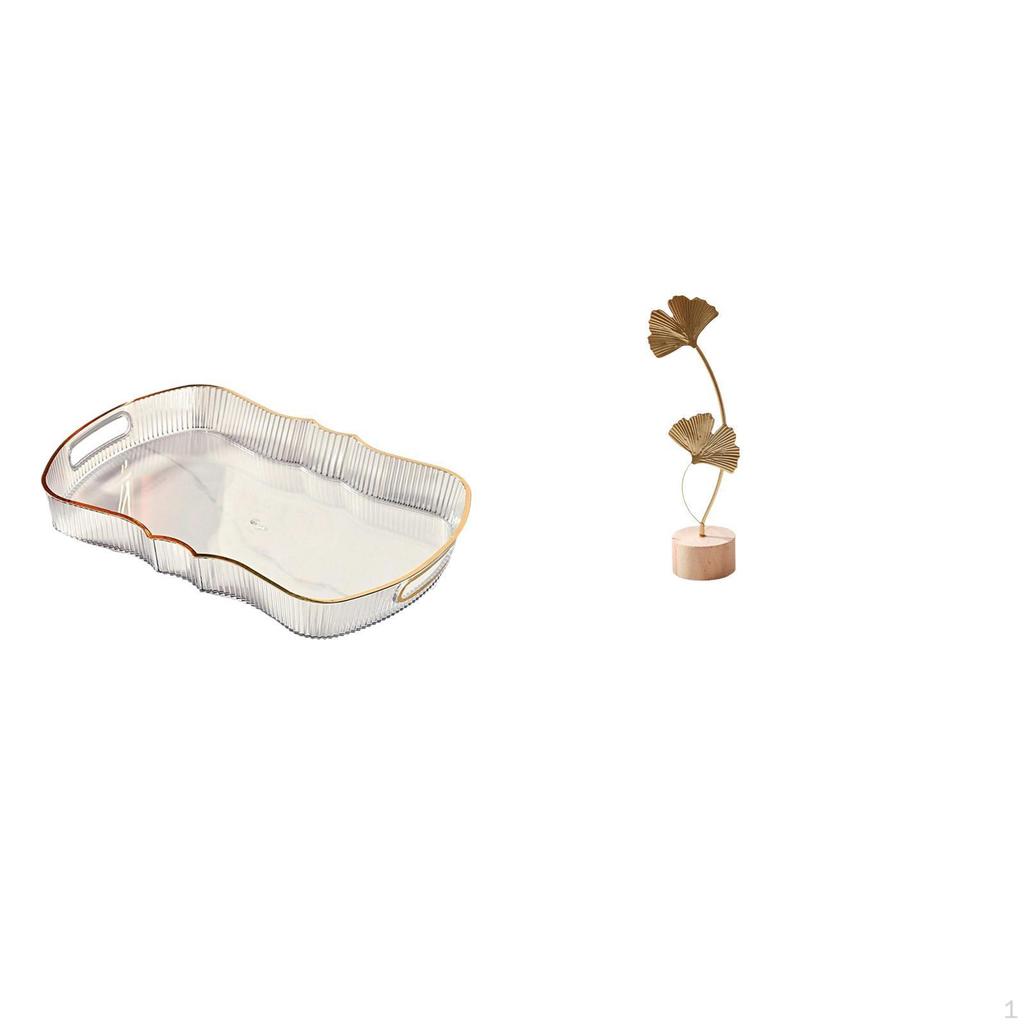 Food Serving Tray Bathroom Vanity Fruit Cafe Cafeteria Cosmetic Storage