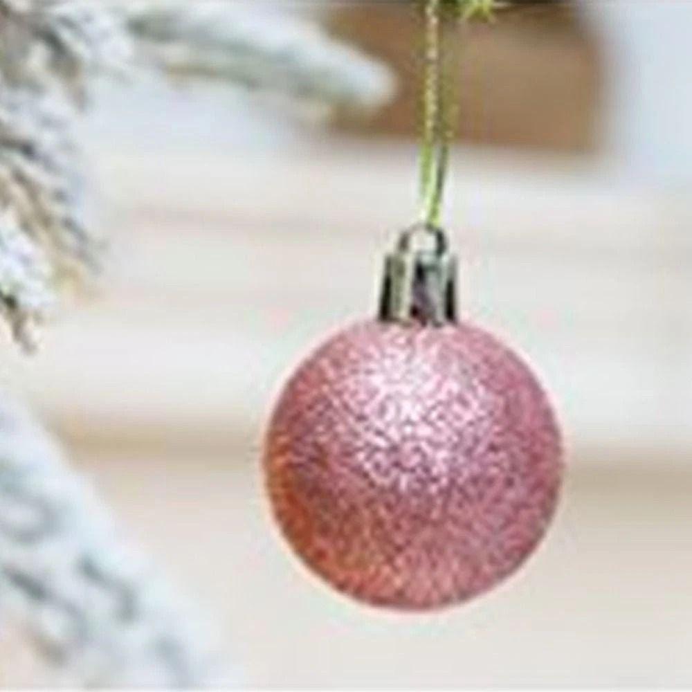 24pcs 4/6cm Christmas Ball Set Plastic Xmas Baubles Xmas Tree Hanging Pendant Christmas Decorations Gift Ball Xmas Ornament Ball