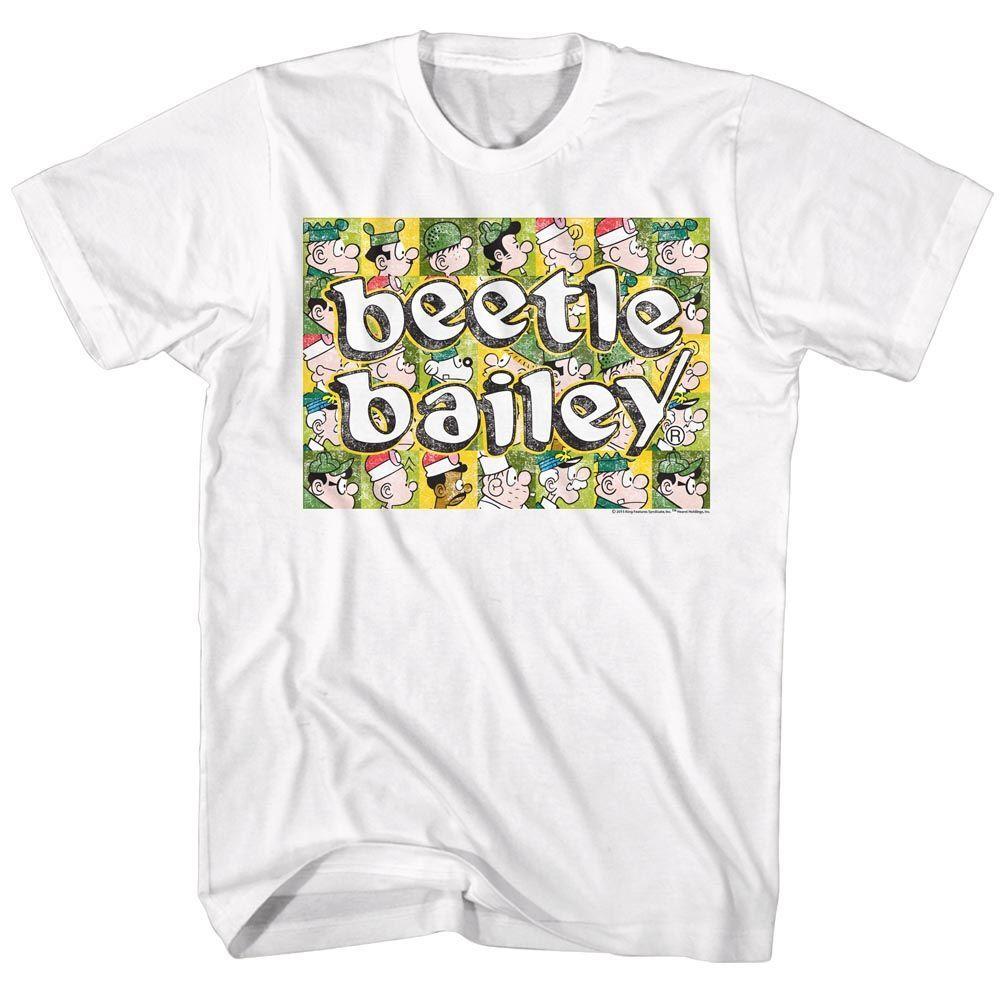 Beetle Bailey Beetle Squares Short Sleeve Adult T-shirt XXXXL