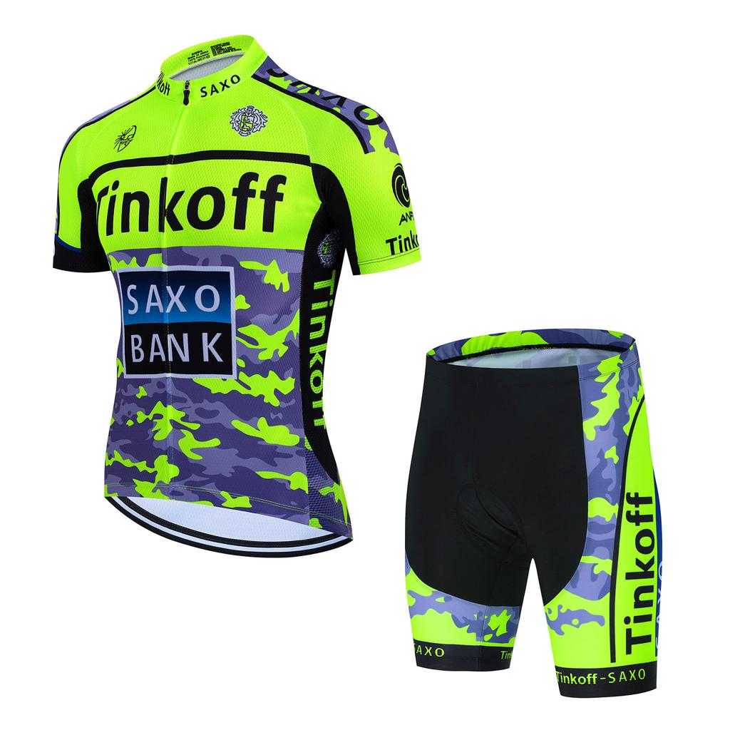2026Tinkoff saxo bank Cycling Jersey Set Breathable Cycling Shirt Summer Cycling Clothing Mountain Bike Riding Clothes Triathlon