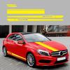 Racing Stripes Car Stickers Sport Stripes DIY Styling Decorated Door Hood Mirrors Vinyl Sticker Accessories For Car Trucks SUV(5PCS) (Yellow)
