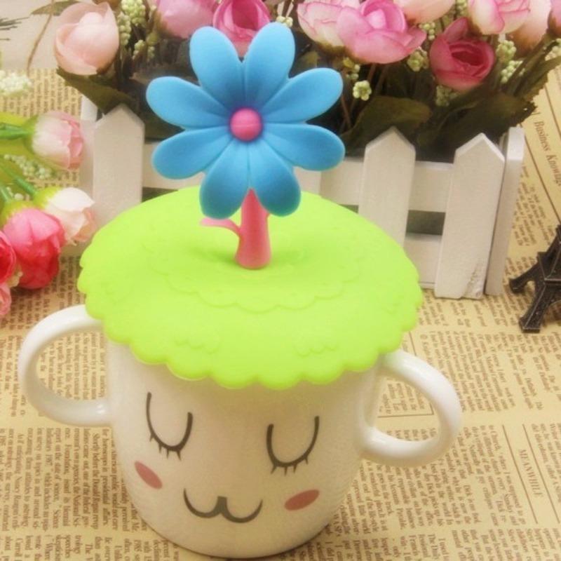 1Pc Girasole Coperchio Della Tazza Antipolvere Riutilizzabile In Silicone Bere Coperchio Della Tazza FAI DA TE Isolamento Anti-polvere Copertura Della Tazza Casa Articoli e Attrezzature per Acqua, Caffè, Tè Tazze Coperchio
